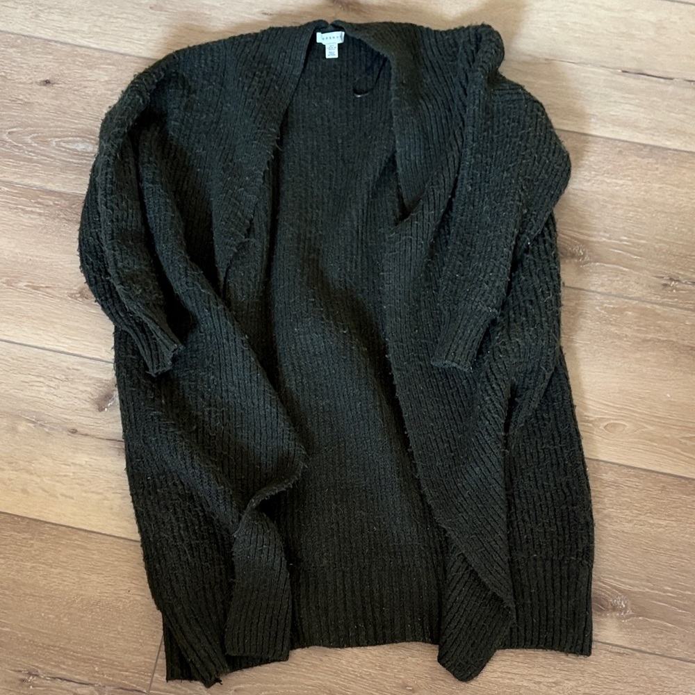 Topshop Green Cardigan Sweater